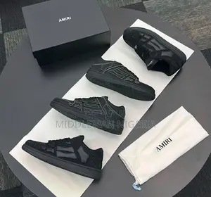 High Quality Amiri Skeleton Low Top Sneakers