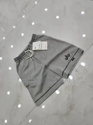 Premium Quality Ash Grey Sports Shorts / Men and Women Casual Wears