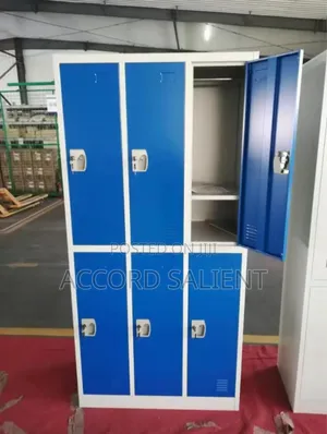 6 Door Metal Workers Wardrobe
