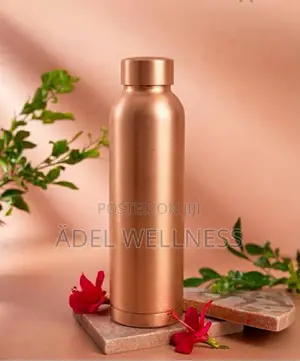 800ml Handcrafted Pure Copper Drinking Water Bottle