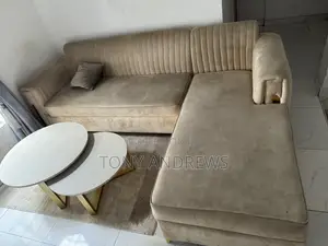 Lshape Shaped Chair, Double Centre Table and Rug