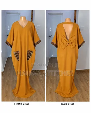 Bubu Gown With Boat Tie at the Back