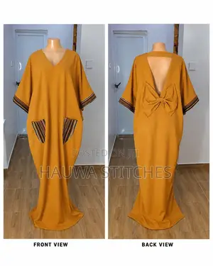 Bubu Gown With Boat Tie at the Back