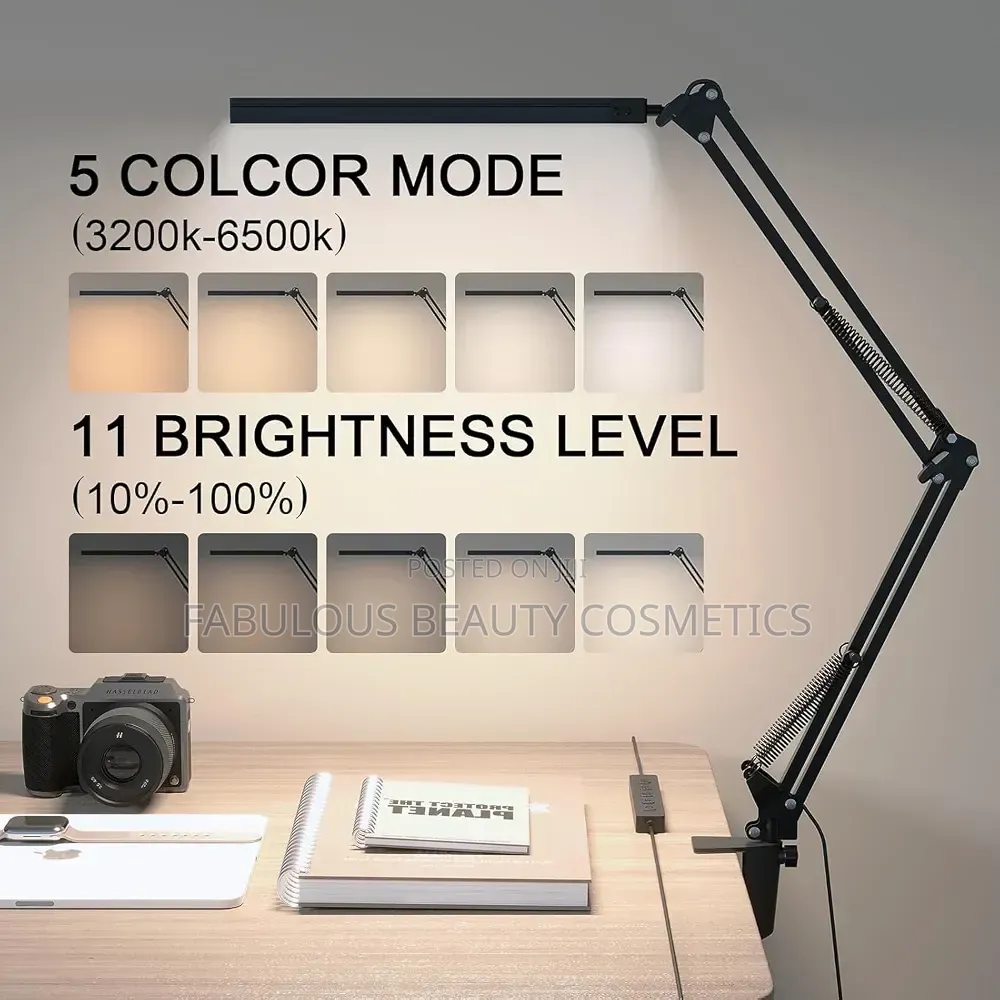 Desk Lamp LED Dimmable With Clamp Attachment