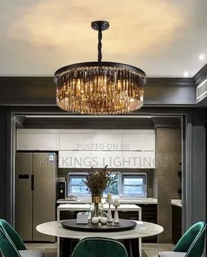 Modern Luxury Pendant Lights Crystal Gold Black Chandelier
