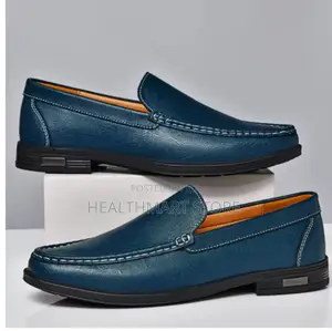 Mens Leather Slip-on Casual Loafers Shoes Soft Sole