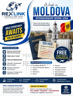 Moldova Europe Sponsorship Work Visa