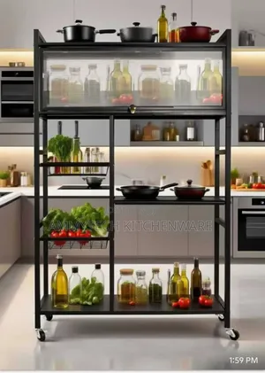 Multi Tier Kitchen Baker Rack Organizer With Dust