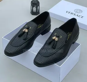 High Quality Pure Leather Versace Men's Dress Shoes