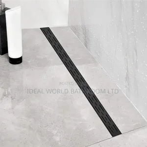 120cm Black Floor Drain
