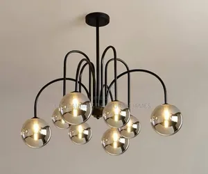 Nordic Modern Creative Glass Ball LED Chandelier Living Room Restauran