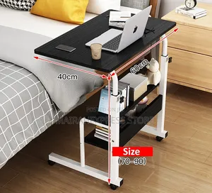 60x40cm Adjustable Movable Laptop Table and Bedside Table