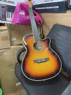 Acoustic Guitar – 6 String Cutaway Sunburst Guitar