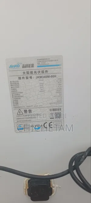 Jinko 340 Watts Single Face