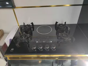 4 Burner Electric Gas Cooker With Hot Plate High End Quality