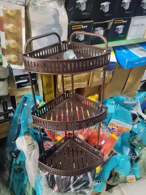 Quality Steel 3-Tier Corner Rack for Bathrooms and Kitchens