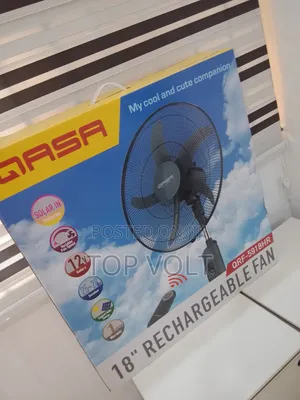 Qasa 18 Inches Powerful Rechargeable Standing Fan