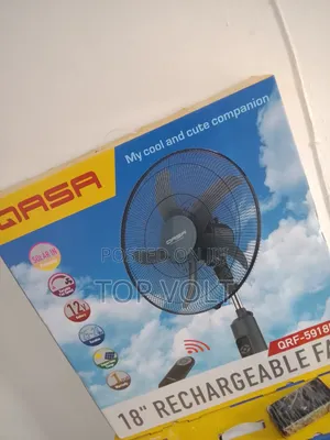 Qasa 18" Rechargeable Fan for Home and Office