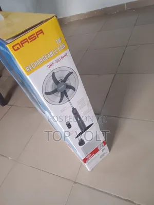 Qasa 18 Inch Rechargeable Fan With LED Light