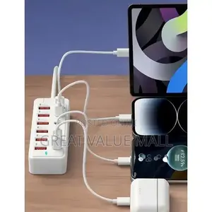 Beqqk 66W 12-Port USB Fast Charging Station
