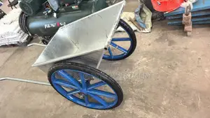 Inclined Bucket Two-Wheeled Construction Trolley