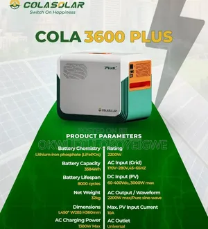 3.6kWH COLA Solar Generator