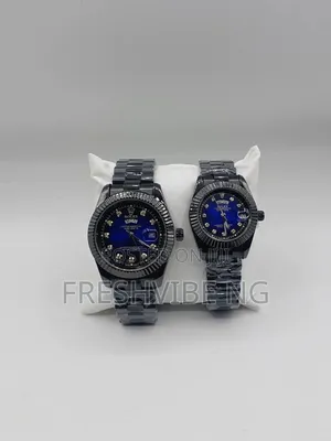 Luxury Men’s Blue Dial Stainless Steel Watch – Premium Design