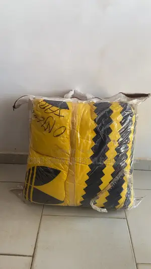 Adidas-Inspired Luxury Duvet Bedding Set (Yellow Black)