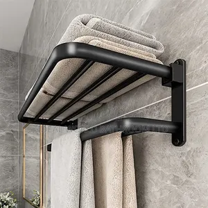 Multiple Towel Rack Black 