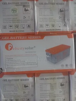200Ah 12v Felicity Gel Battery