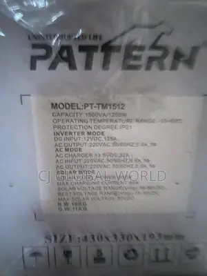 1.5Kva 12V Pattern Inverter
