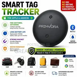 PRIMVORA Smart Tag Tracker for Apple Android