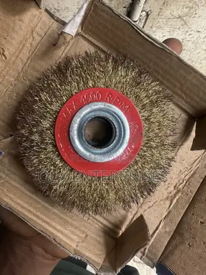 4” Brass-Coated Steel Wire Wheel Brush