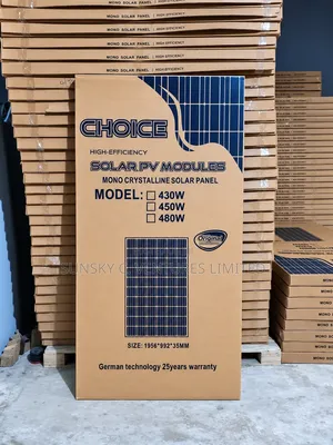 Choice 450watts Mono Crystalline Panel.
