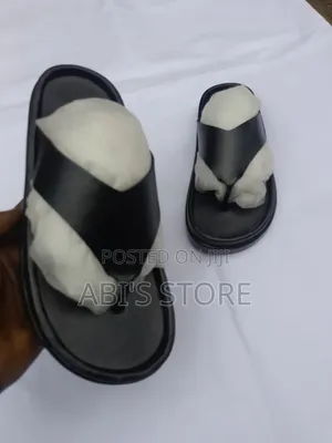 Men's Hand-Made Leather and Skin Slippers/ ABI'S STORE