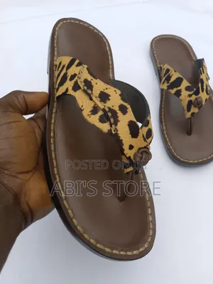 Men's Hand-Made Leather and Skin Slippers/ ABI'S STORE