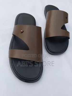 Men's Hand-Made Leather and Skin Slippers/ ABI'S STORE