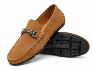 Men’s Camel Suede Horsebit Loafers