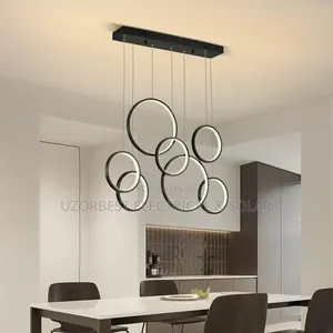 Luxury Led 7 Rings Drop Light +Remote Control