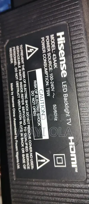 Hisense 43A4K 43" Full HD Smart TV – 2024 Model