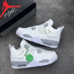 Original Air Jordan 4 White Oreo Sneakers