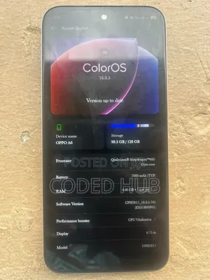 New Oppo A6 128 GB Pink