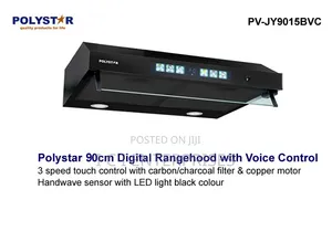 Polystar 90cm Digital Slim Heat Extractor With Voice Command