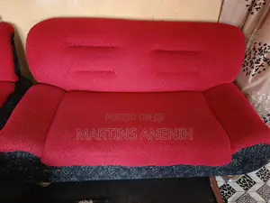 1 Double-Seater Sofa, 1 Single Sofa and 2 Double-Seater Wooden Chair.