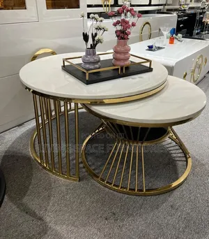 Luxury Marble Coffee Table Set