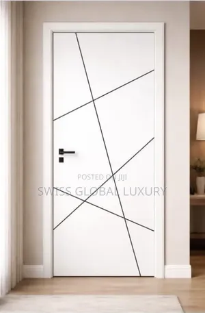 High Quality 3ft/7ft HDF White Wooden Interior Door.