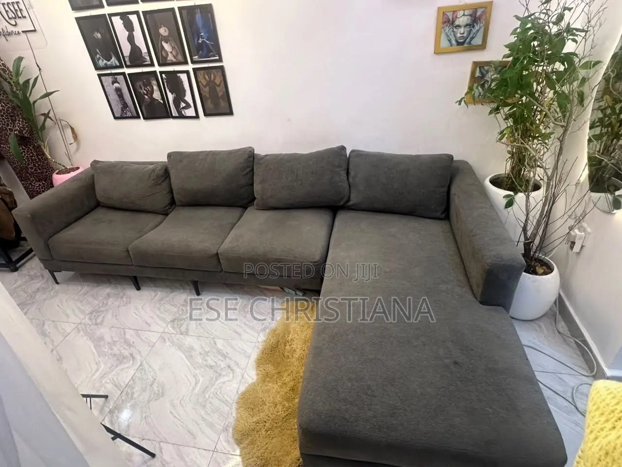 Grey 6 Sitter Sofa