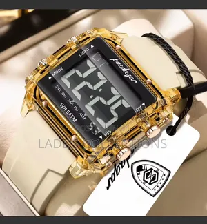 Poedager Digital Wristwatch Rubber Strapped.