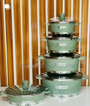 10pcs Marble Royal Dessini Cookware Set.