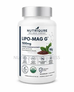 LIPO-MAG G Liposomal Magnesium Glycinate for BP, Nerves, Sleep More
